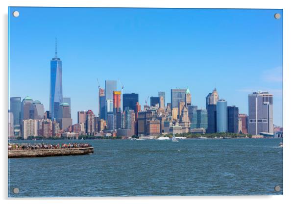 Manhattan Skyline Acrylic by David Hare