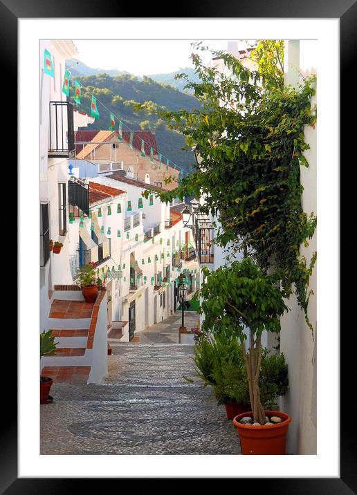 Frigiliana Andalucia Costa Del Sol Spain Framed Mounted Print by Andy Evans Photos