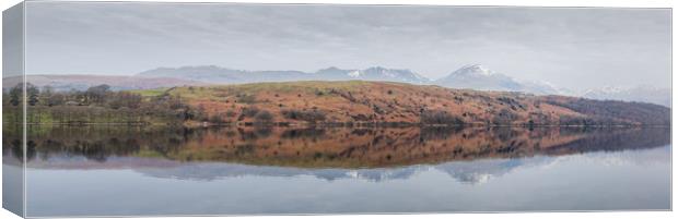Slopes above Coniston Water Canvas Print by Jason Wells