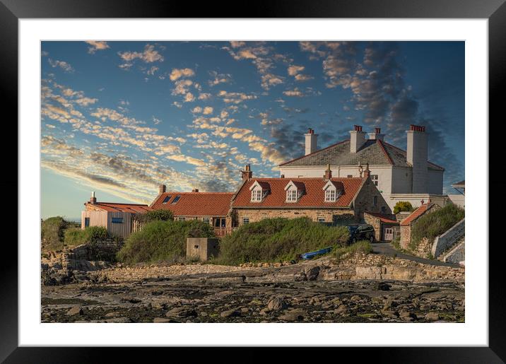 Lighthouse Keeper's Cottages Framed Mounted Print by John Ellis