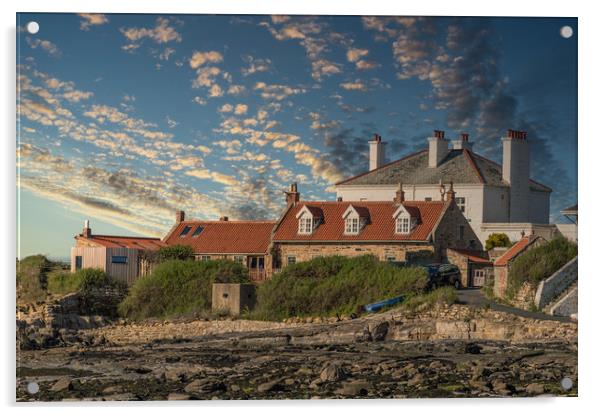 Lighthouse Keeper's Cottages Acrylic by John Ellis