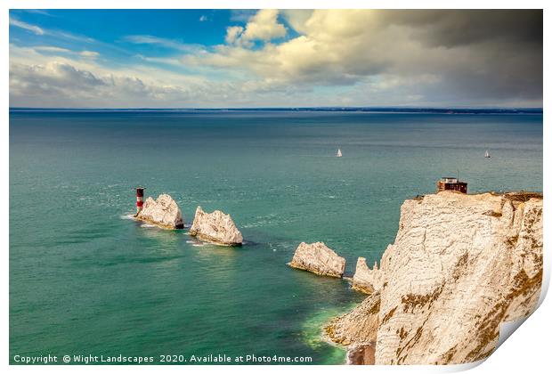 The Needles Isle Of Wight Print by Wight Landscapes