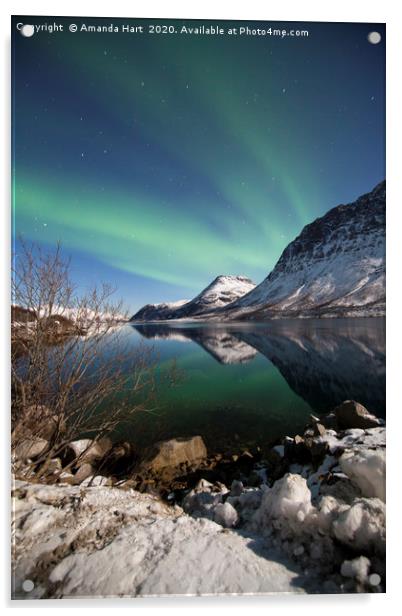 Aurora Borealis Norway Acrylic by Amanda Hart