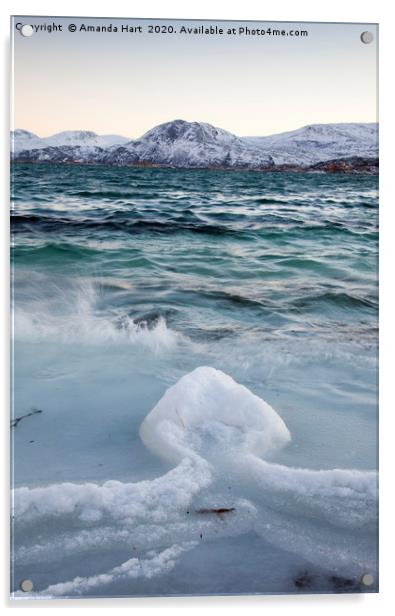 Winter Sea Norway - Arrowhead Acrylic by Amanda Hart