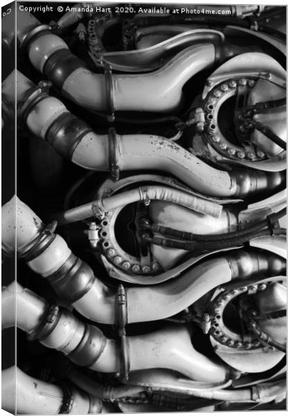 Engine Abstract Canvas Print by Amanda Hart