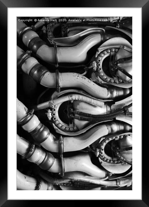 Engine Abstract Framed Mounted Print by Amanda Hart