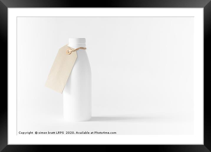 White Trash - recycled bottle artwork 0148 Framed Mounted Print by Simon Bratt LRPS