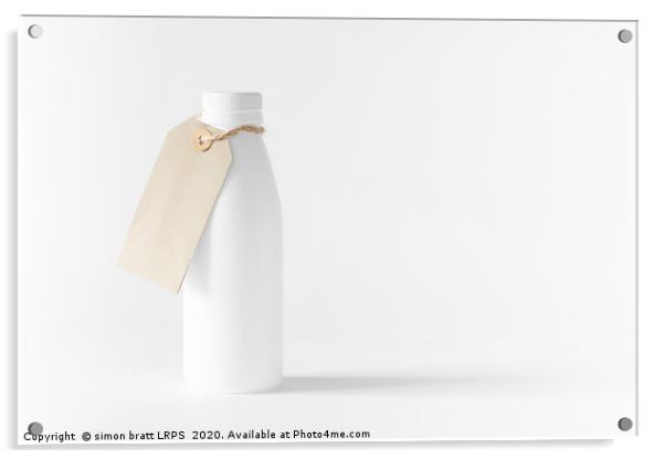 White Trash - recycled bottle artwork 0148 Acrylic by Simon Bratt LRPS