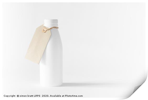 White Trash - recycled bottle artwork 0148 Print by Simon Bratt LRPS