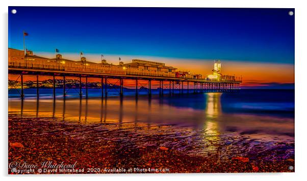 Pier Sunrise Acrylic by David Whitehead