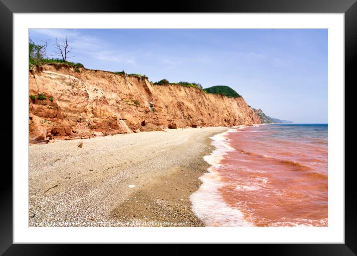 Red Sea of Sidmouth Framed Mounted Print by Rob Hawkins