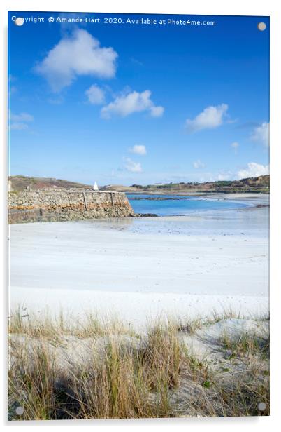 Braye Bay Alderney Acrylic by Amanda Hart