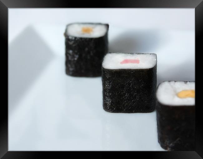 Sushi Framed Print by CJ Barnard