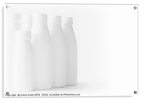 White Trash - recycled bottles artwork 0003 Acrylic by Simon Bratt LRPS