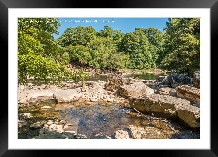 The Meeting of the Waters in Summer (3) Framed Mounted Print by Richard Laidler