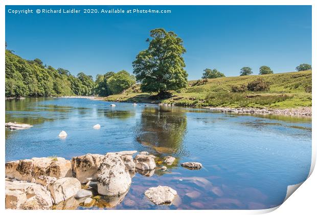 The River Tees at Rokeby in Summer (1) Print by Richard Laidler