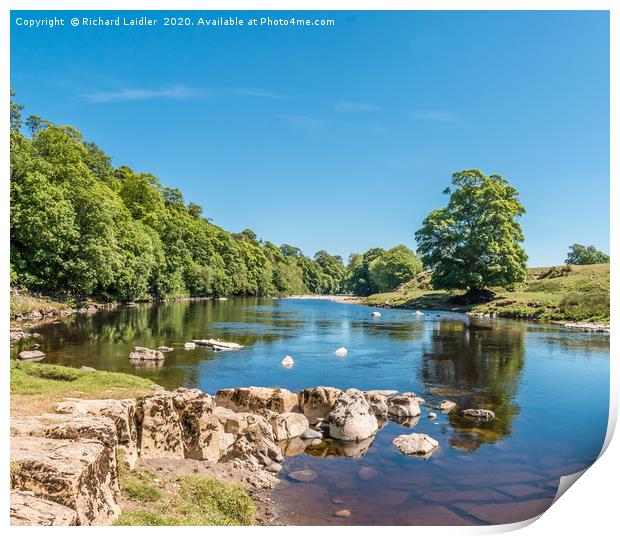 The River Tees at Rokeby in Summer (2) Print by Richard Laidler