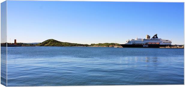the scenic Oslofjord on a sightseeing fjord cruise Canvas Print by M. J. Photography