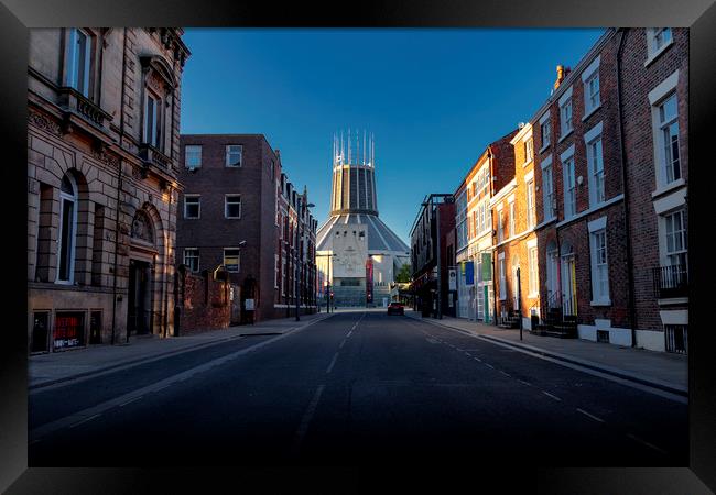 LIVERPOOL CATHEDRAL Framed Print by Kevin Elias