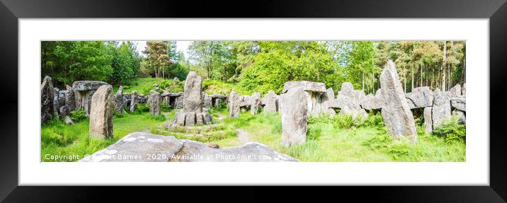 Inside The Druid Temple Framed Mounted Print by Lrd Robert Barnes