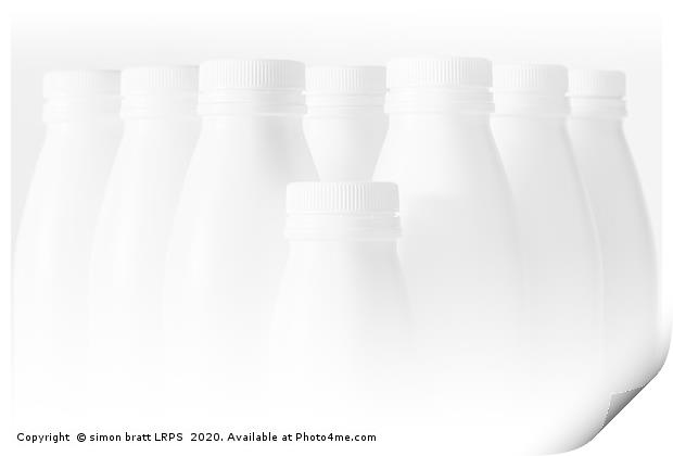 White Trash - recycled bottles artwork 005 Print by Simon Bratt LRPS