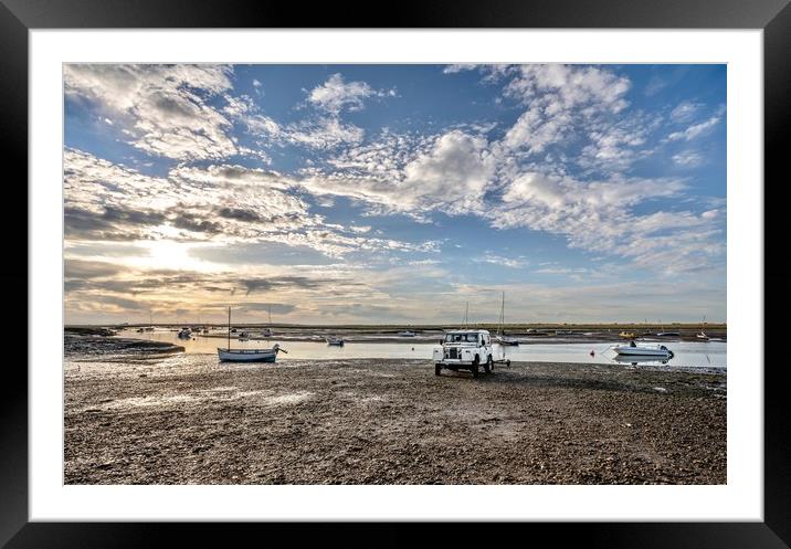 An hour before sunset at Brancaster Staithe  Framed Mounted Print by Gary Pearson