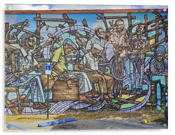 Little Havana Mural Acrylic by Tony Murtagh