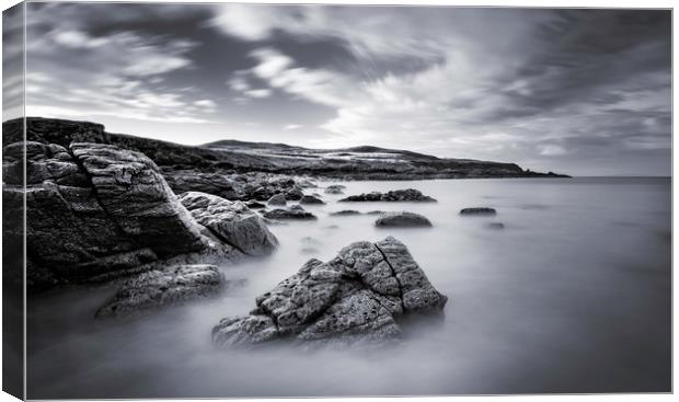 Tranquil Seascape at Loch an Alltain Duibh Canvas Print by Jim Round