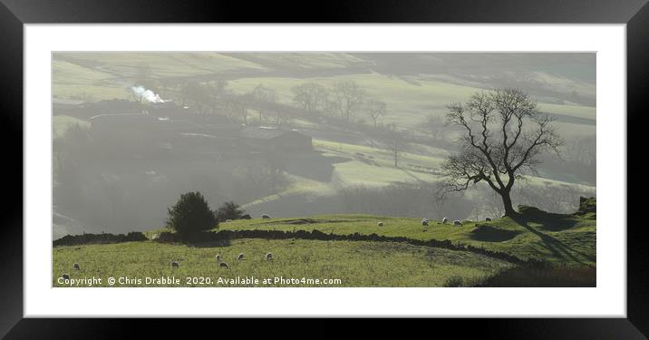 A view from Ramshaw Rocks                          Framed Mounted Print by Chris Drabble