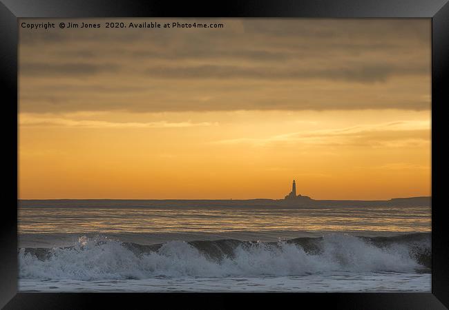 Horizontal Layers of Sunrise Framed Print by Jim Jones