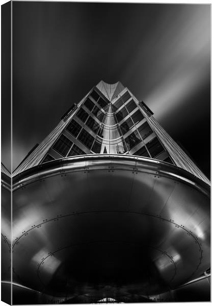 New York Space Ship Canvas Print by Martin Williams