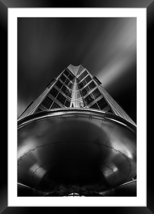 New York Space Ship Framed Mounted Print by Martin Williams