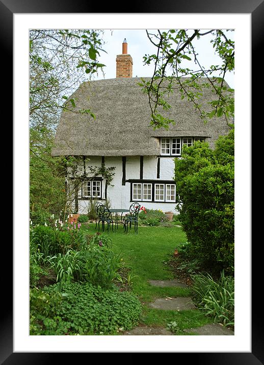Old Church Cottage, Long Marston Framed Mounted Print by graham young