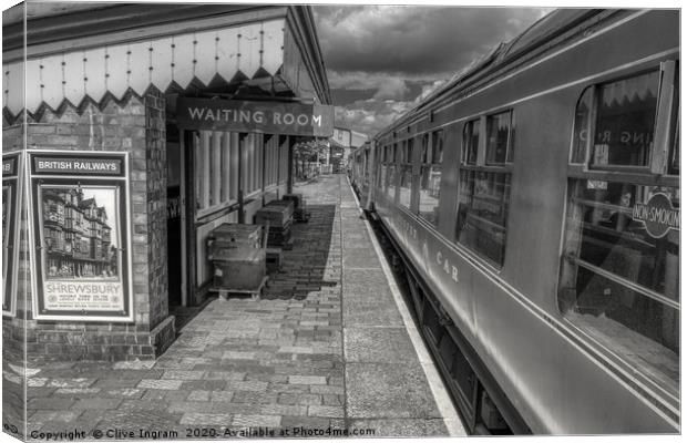 Capturing Nostalgia on the Severn Valley Railway Canvas Print by Clive Ingram