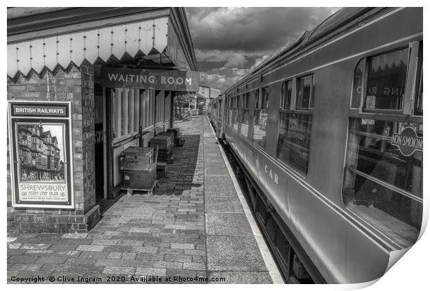 Capturing Nostalgia on the Severn Valley Railway Print by Clive Ingram