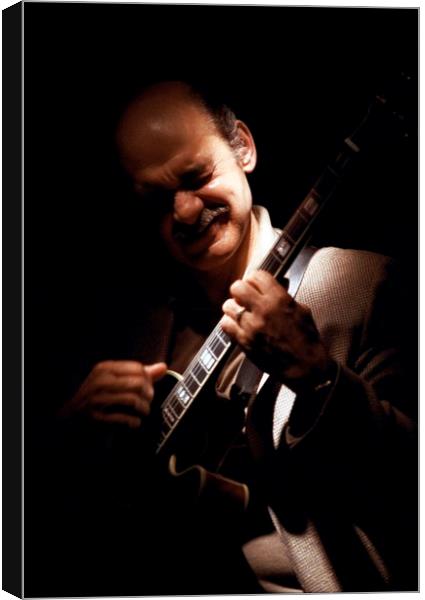 The Blue Note - Joe Pass Canvas Print by Pete Mant