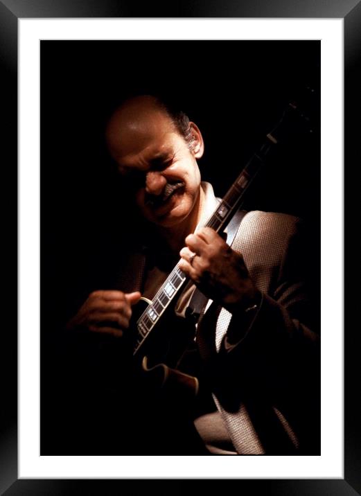 The Blue Note - Joe Pass Framed Mounted Print by Pete Mant