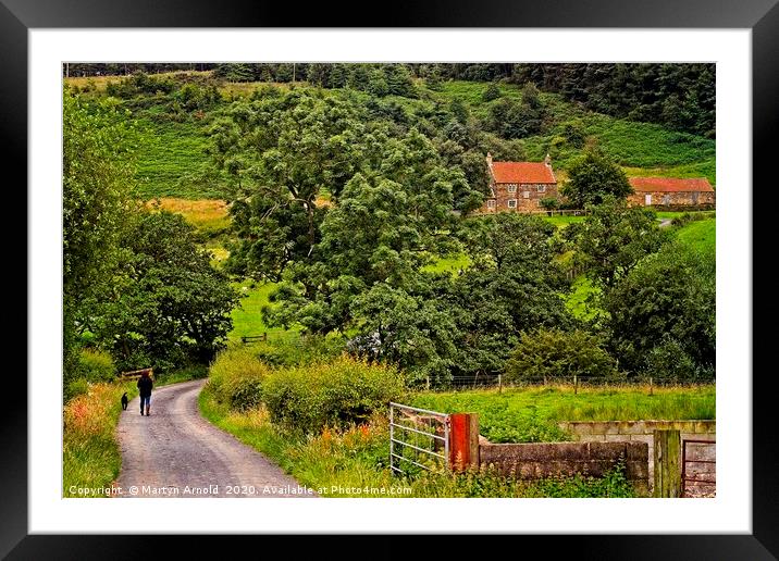 Yorkshire Country Lane Framed Mounted Print by Martyn Arnold