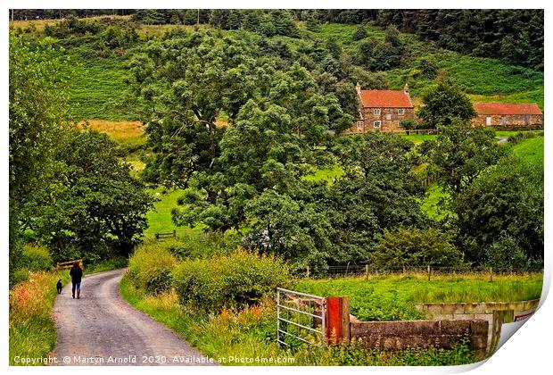Yorkshire Country Lane Print by Martyn Arnold