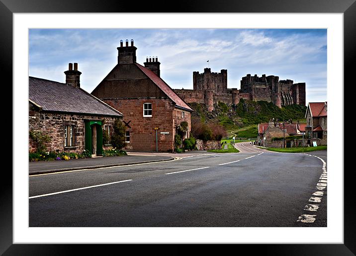 Bamburgh Castle, Northumberland. UK Framed Mounted Print by David Lewins (LRPS)