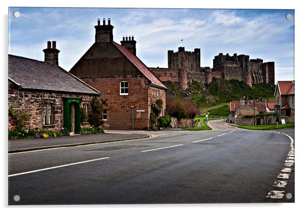 Bamburgh Castle, Northumberland. UK Acrylic by David Lewins (LRPS)