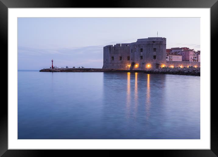 Tourists on the porporela at dusk Framed Mounted Print by Jason Wells