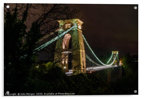 The Bristol Suspension Bridge. Acrylic by John Morgan
