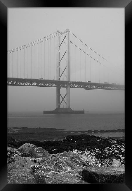 Misty Forth Road Bridge Framed Print by Keith Thorburn EFIAP/b
