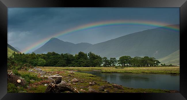 Rainbow ober the Glen Framed Print by Keith Thorburn EFIAP/b