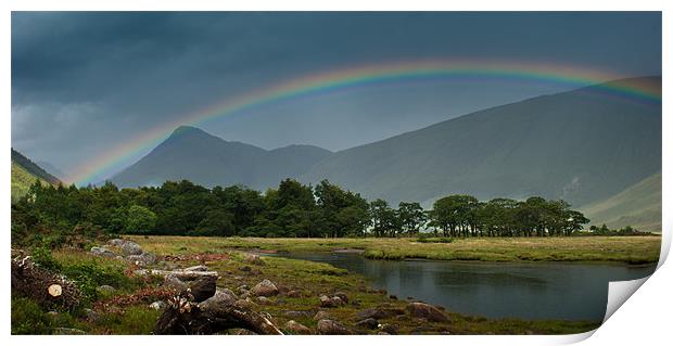 Rainbow ober the Glen Print by Keith Thorburn EFIAP/b