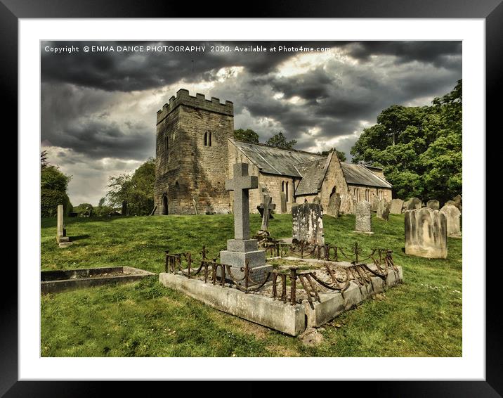 St Peter's Church, Bywell, Northumberland Framed Mounted Print by EMMA DANCE PHOTOGRAPHY