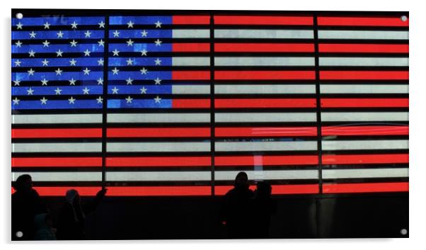 America in Lights Acrylic by Marc Jones