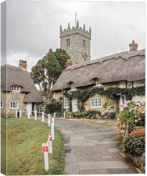 Godshill, Isle of Wight Canvas Print by Graham Custance