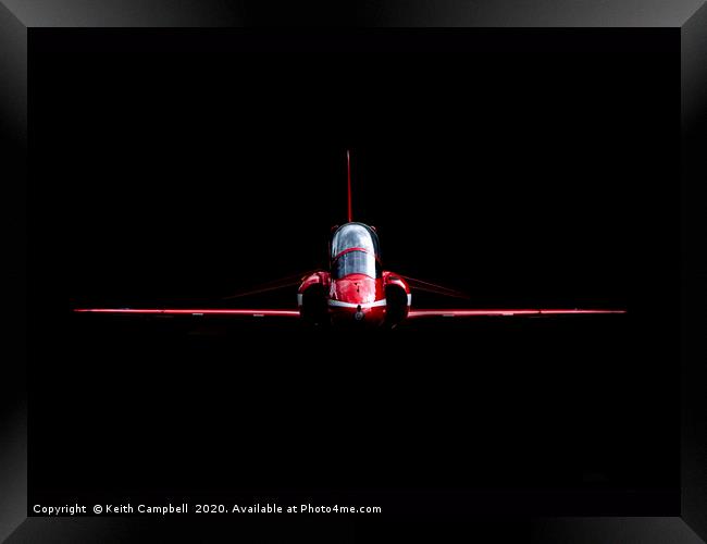 RAF Red Arrows Hawk Framed Print by Keith Campbell